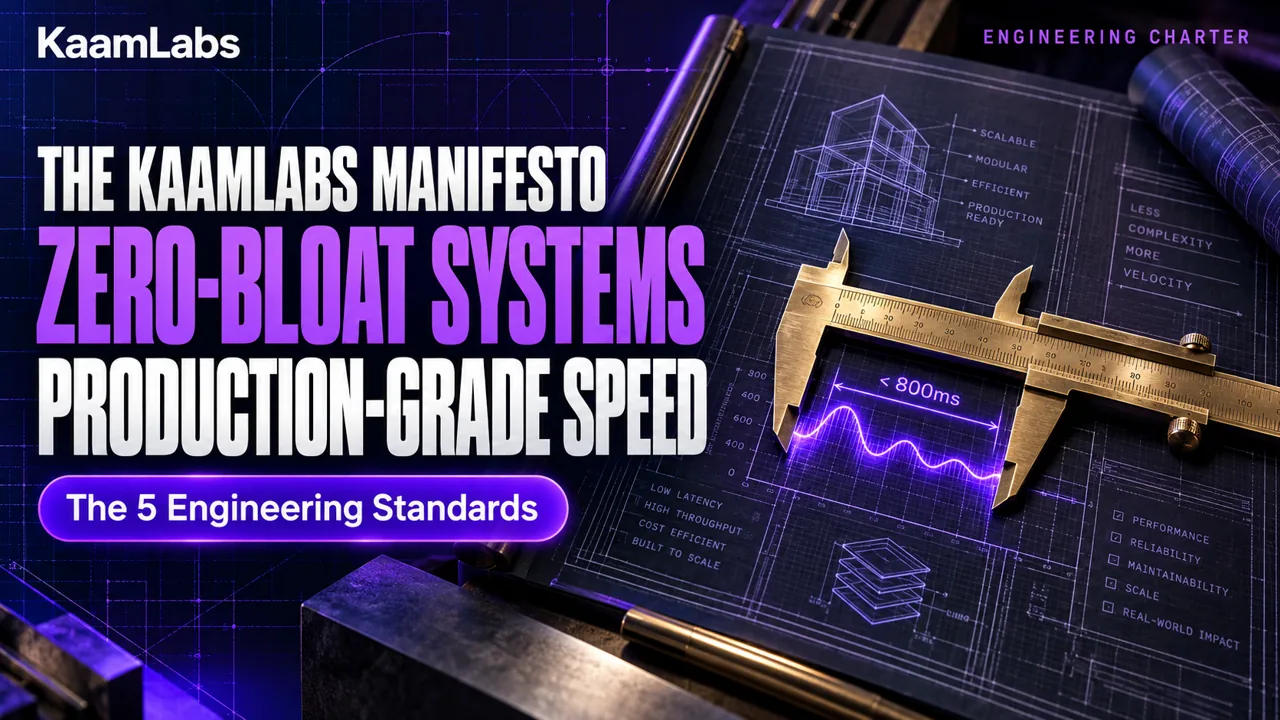 The KaamLabs Engineering Manifesto