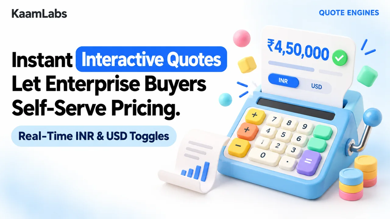 Custom Enterprise Pricing Calculator & Interactive Quote Engine